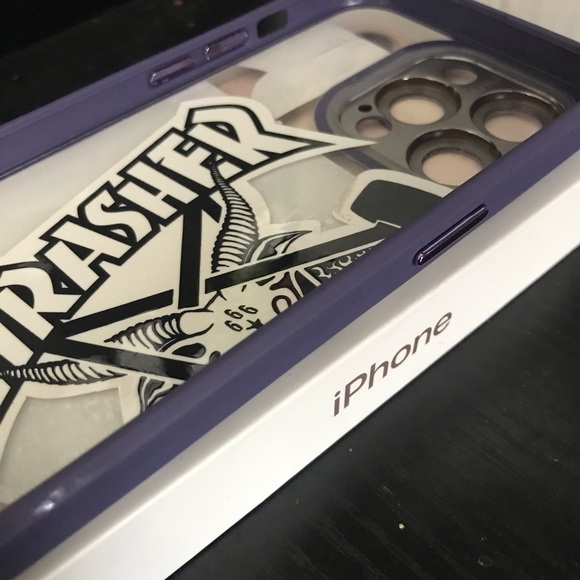 THRASHER  size 14 pro 📢🌐 IPhone Case 👾⚪️⚫️ - Picture 2 of 2